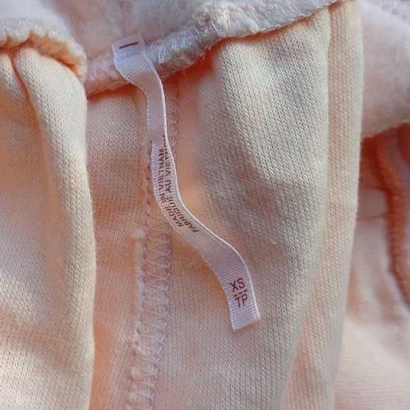 New! Free People Day Off Fleece Oversized Joggers in Tender Peach - Picture 5 of 7